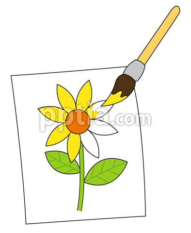 그림과 붓 이미지 미리보기
