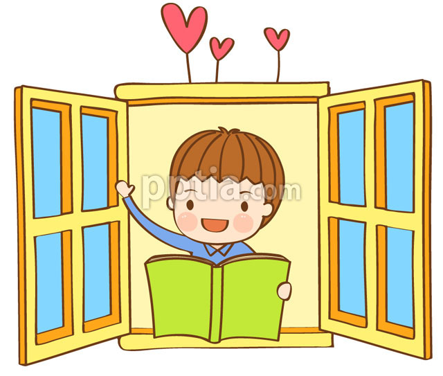 창문과 책읽는 아이 이미지 미리보기
