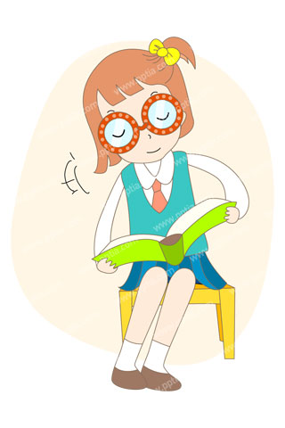 공부하는 여학생 이미지 미리보기