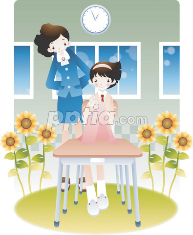 선생님과 학생 이미지 미리보기