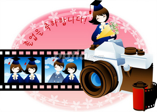 카메라와 졸업생 이미지 미리보기