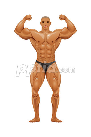 포즈 잡고있는 보디빌더 이미지 미리보기
