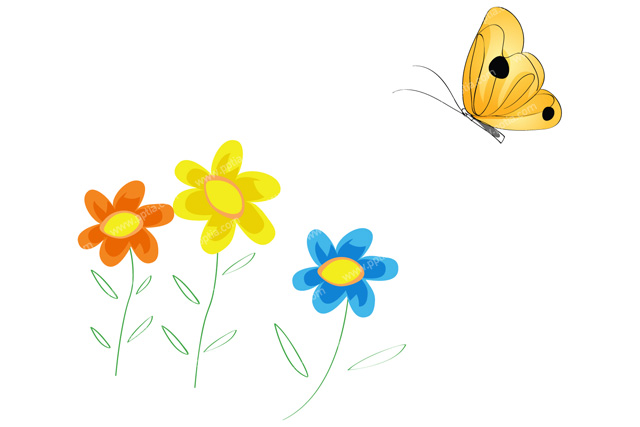 꽃과 나비 이미지 미리보기