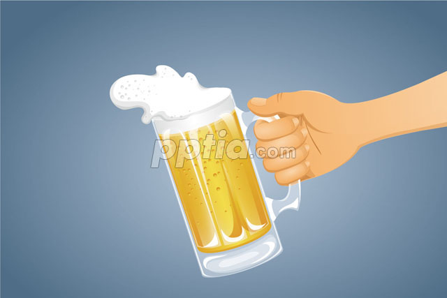맥주를 들고있는 모습 이미지 미리보기