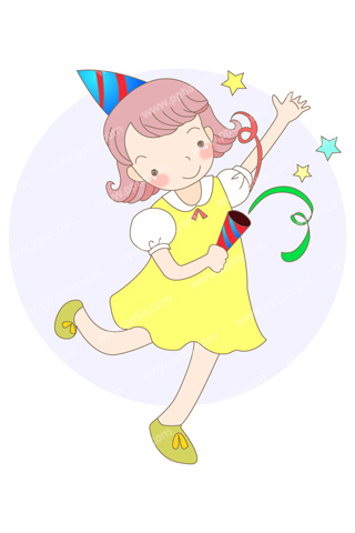 꼬깔모자 쓴 여자 이미지 미리보기