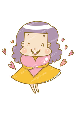 하트품은 여성 이미지 미리보기