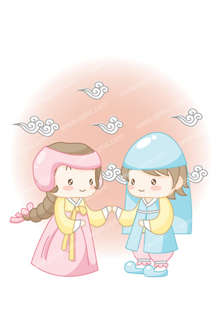 한복입은 커플 이미지 미리보기