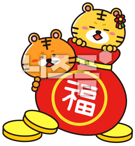 복주머니호랑이 이미지 미리보기