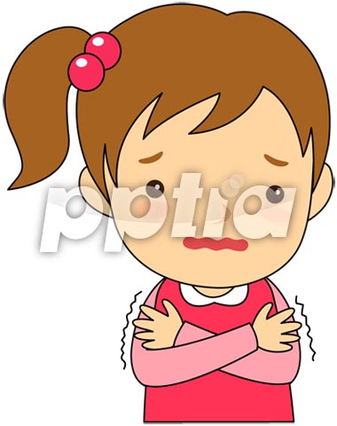추워하는 여자아이 이미지 미리보기