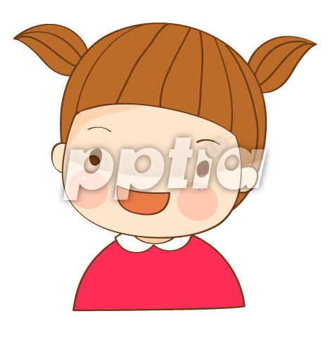 핑크색옷을입은양갈래머리여자아이 이미지 미리보기