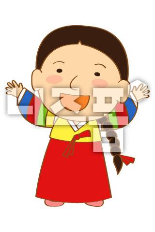 한복입은 여자아이 이미지 미리보기