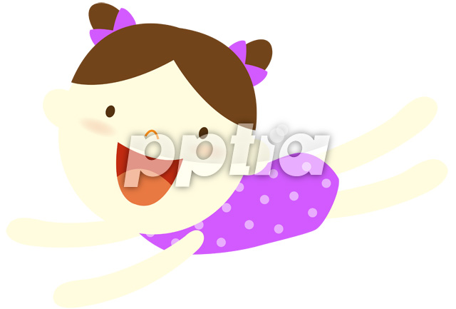 수영하는 여자아이 이미지 미리보기