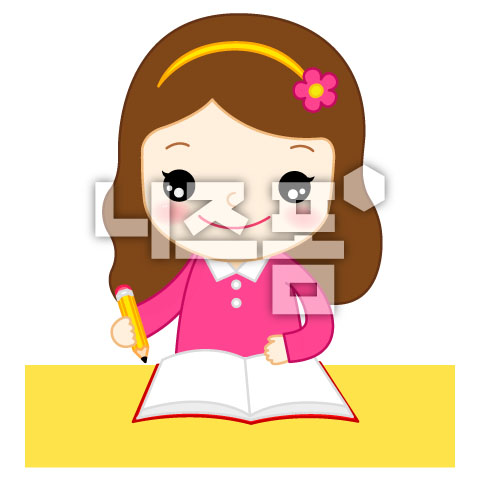 공부하는여자아이 이미지 미리보기