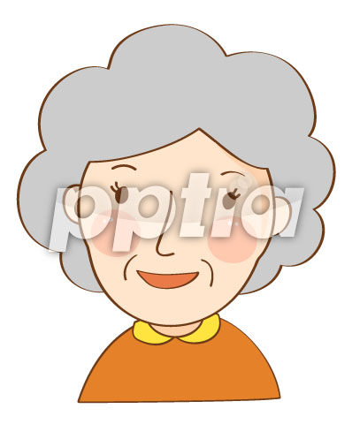 주황색옷을입은할머니 이미지 미리보기