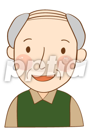 초록색조끼를입은할아버지 이미지 미리보기