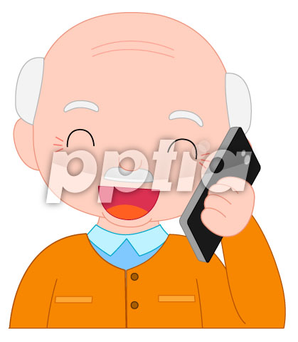 전화하는할아버지 이미지 미리보기