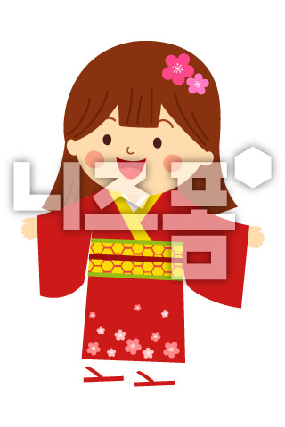 일본전통의상을입은여자아이 이미지 미리보기