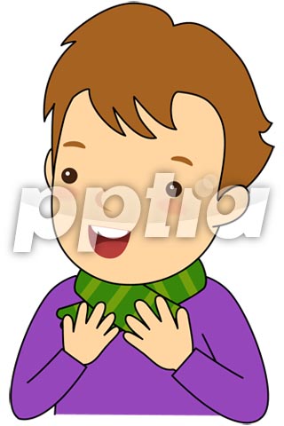 목도리를하고있는남자아이 이미지 미리보기