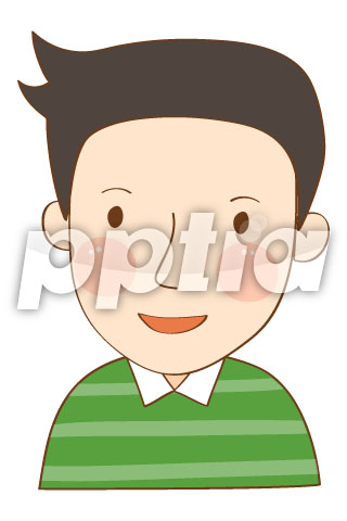 초록색줄무늬옷을입은남자 이미지 미리보기