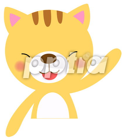 노란색 웃는 고양이 이미지 미리보기
