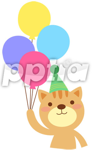풍선든고양이 이미지 미리보기