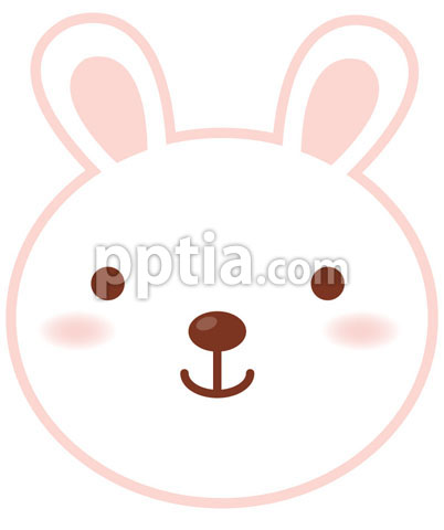 하얀색 토끼아이콘 이미지 미리보기