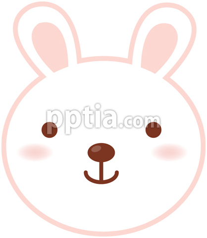 하얀색 토끼아이콘 이미지 미리보기