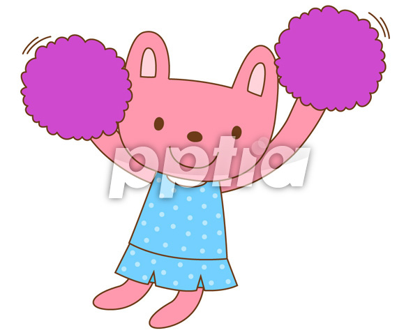 응원하는토끼 이미지 미리보기
