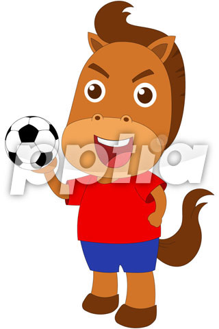 축구공들고있는말 이미지 미리보기