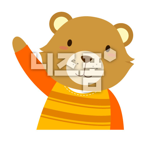 인사하는곰 이미지 미리보기