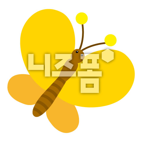 노란색나비 이미지 미리보기
