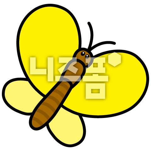 노란색나비 이미지 미리보기