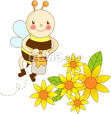 꿀벌과꽃 이미지 미리보기
