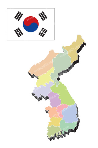 대한민국 지도 이미지 미리보기