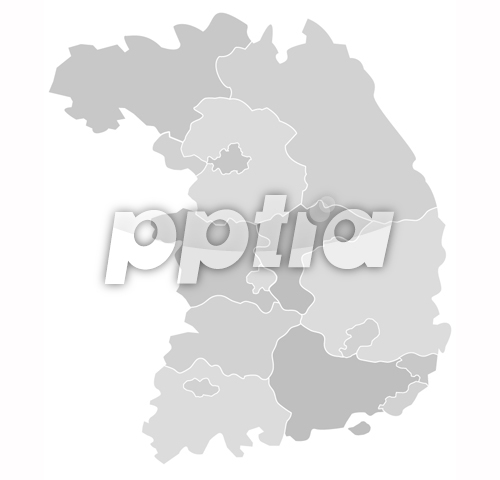 회색남한지도 이미지 미리보기