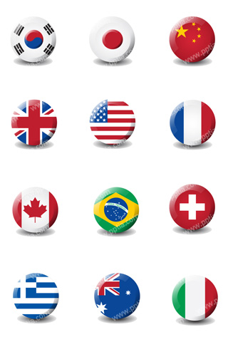 각 나라 국기 이미지 미리보기