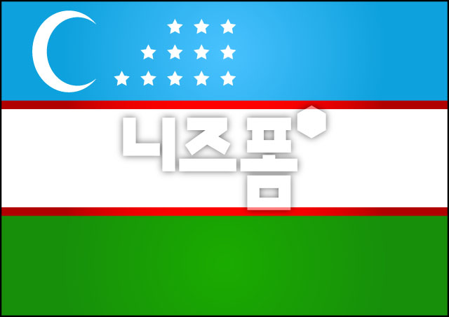 우즈베키스탄 국기 이미지 미리보기