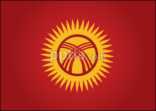 키르기스스탄 국기 이미지 미리보기