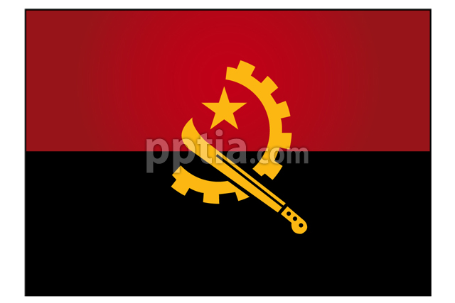앙골라 국기 이미지 미리보기