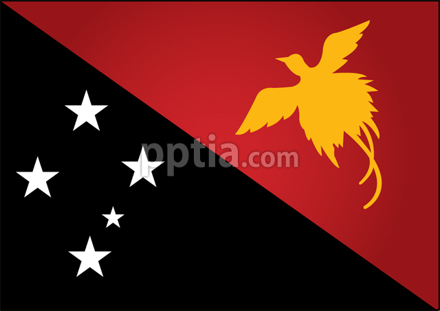 파푸아뉴기니 국기 이미지 미리보기