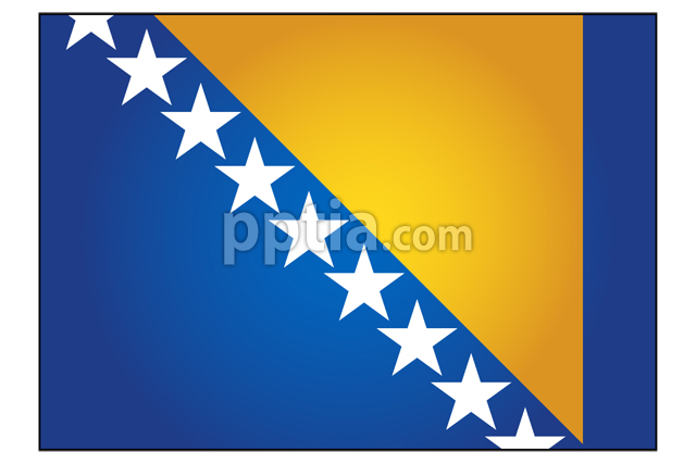 보스니아헤르체고비나 국기 이미지 미리보기