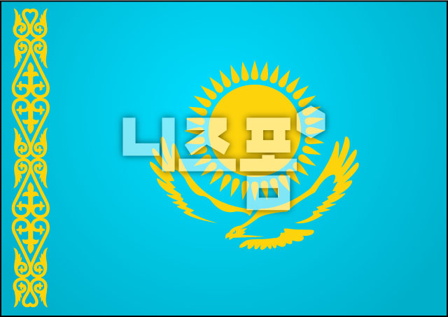 카자흐스탄 국기 이미지 미리보기