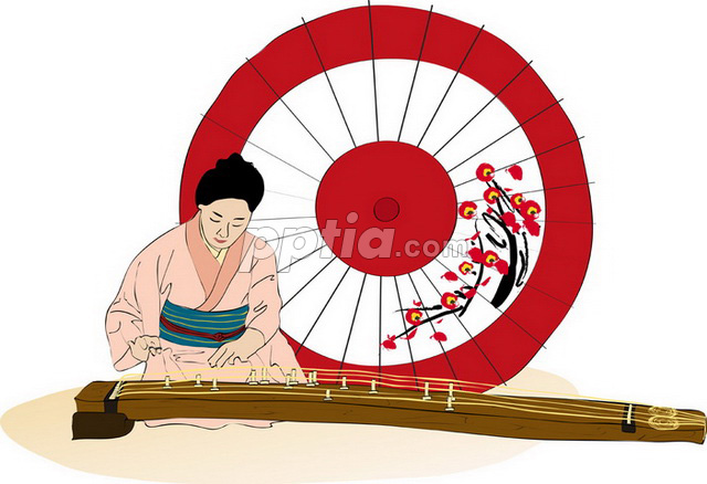 전통악기를 연주하는 사람 이미지 미리보기