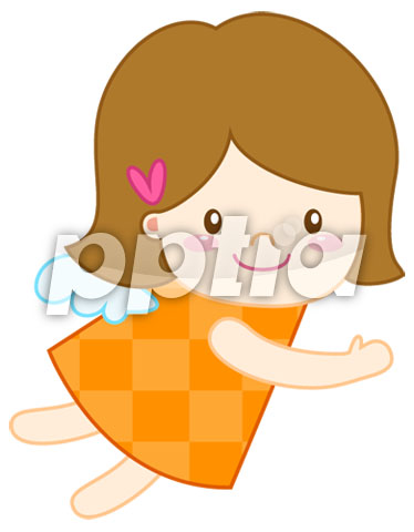 주황색드레스를입은천사 이미지 미리보기