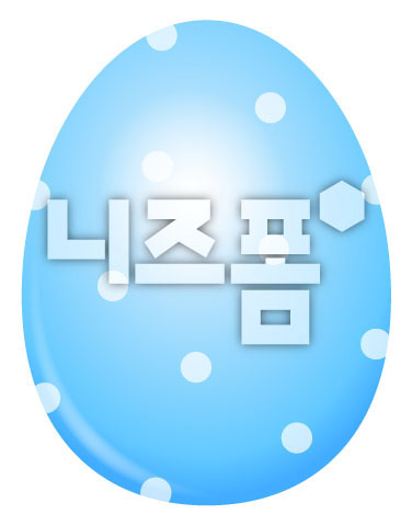 부활절하늘색도트계란 이미지 미리보기