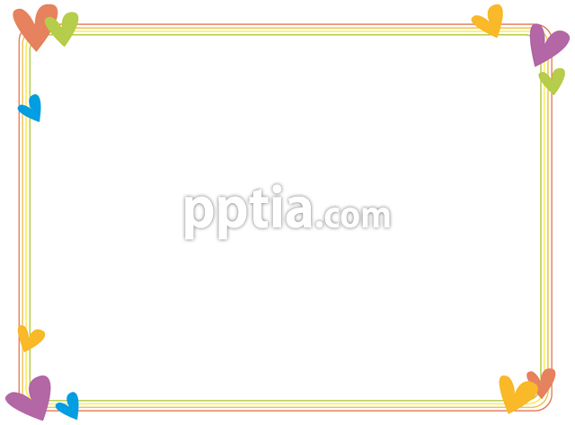 여러가지 색상의 하트와 글상자 이미지 미리보기