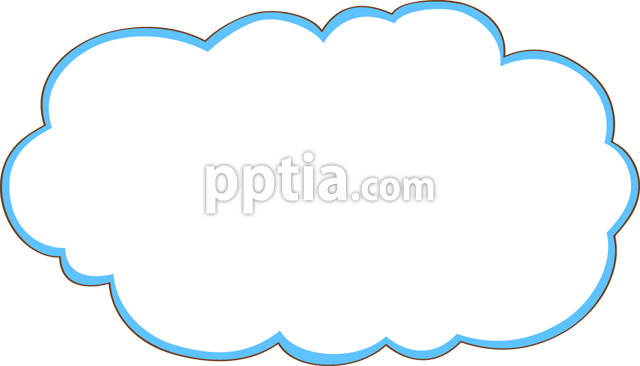 하늘색구름모양글상자 이미지 미리보기