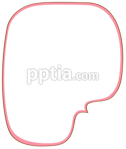 분홍색 말풍선 글상자 이미지 미리보기