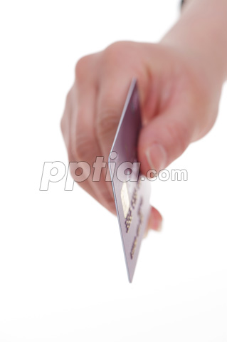 신용카드 들고 있는 손 이미지 미리보기