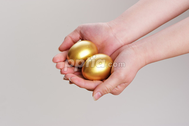 두 손 위에 황금달걀 이미지 미리보기